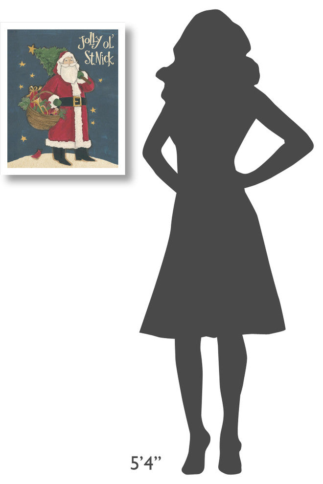 "Vintage St.Nick III" Digital Paper Print by Anne Tavoletti, 18"x22"