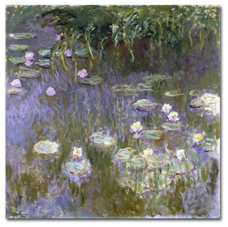 Monet 'Water Lilies' Canvas Art, 18 x 18