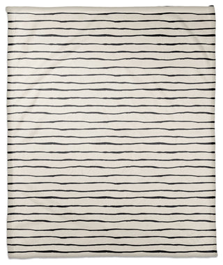 Painted Stripes 50"x60" Coral Fleece Blanket