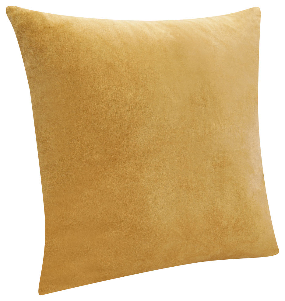 Stacy Garcia Ochre Velvet Handmade Throw Pillow