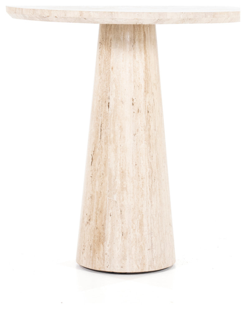 Travertine Pedestal Dining Table | Eleonora Aime, Large