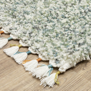 Aurora Stressing Light Blue/Ivory Indoor Area Rug, Blue, 9'10" x 12'10"