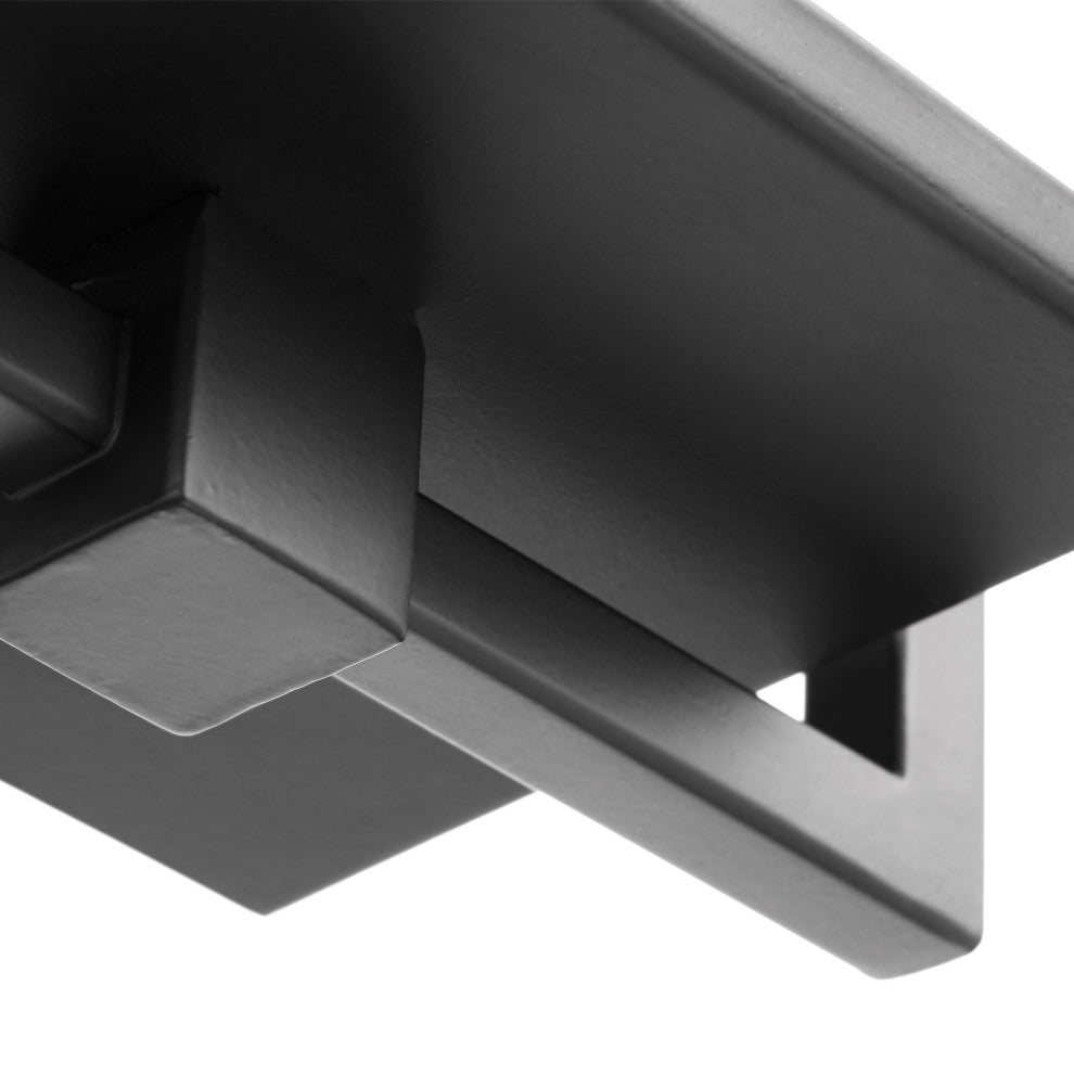 Exhibit 1-Light Medium Wall Lantern, Matte Black/Clear Beveled Glass