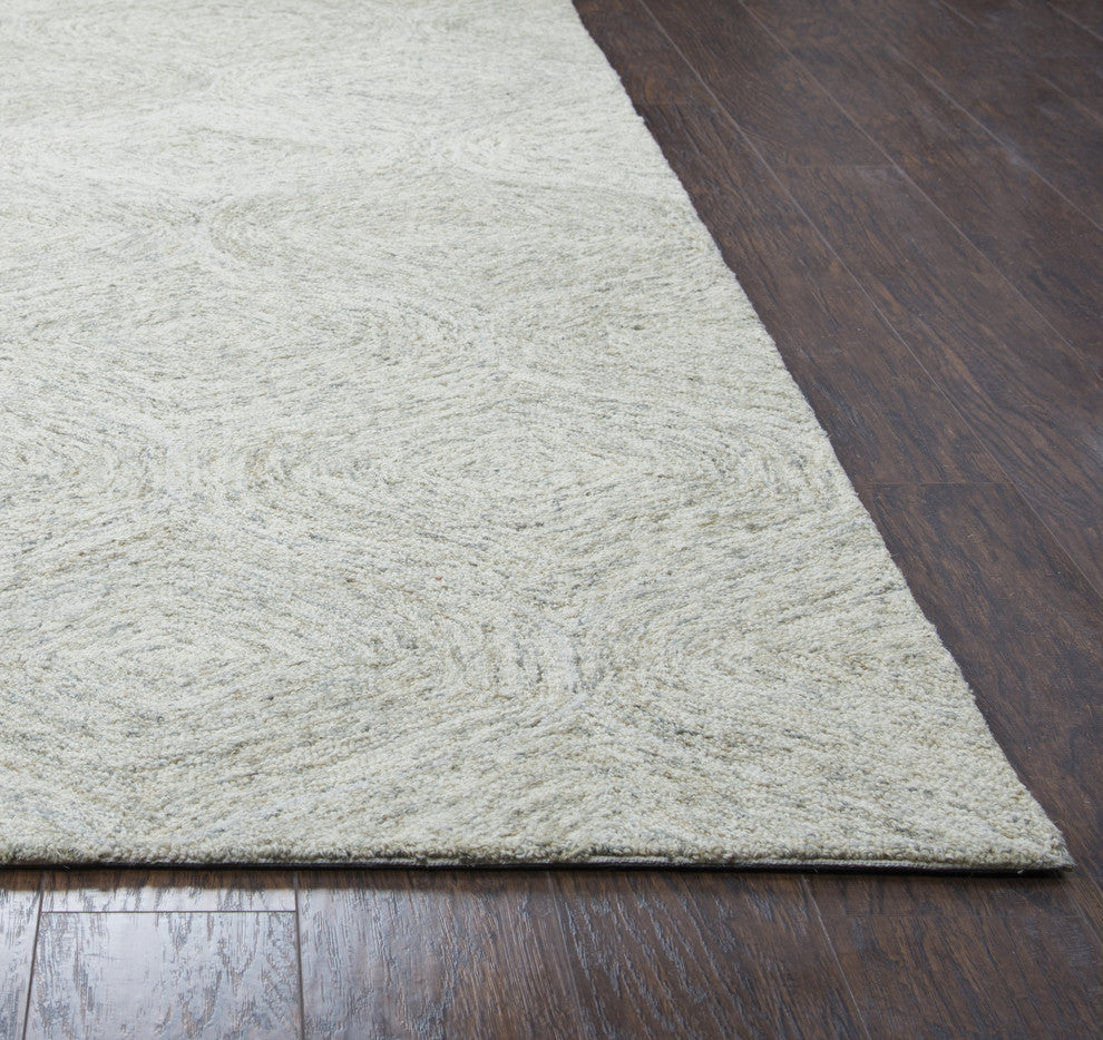 Rizzy Home Brindleton BR365A Beige Trellis Area Rug, Rectangular 8'x10'