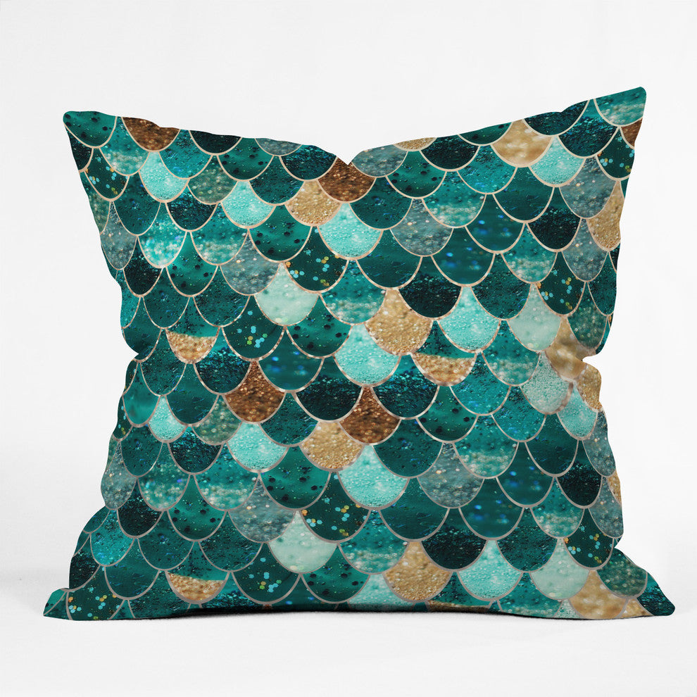 Monika Strigel Really Mermaid Throw Pillow, 16"x16"