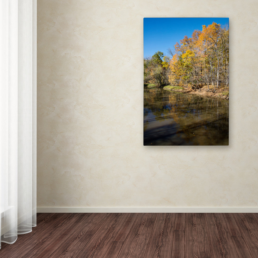 ''Vermilion River Autumn'' Canvas Art by Kurt Shaffer