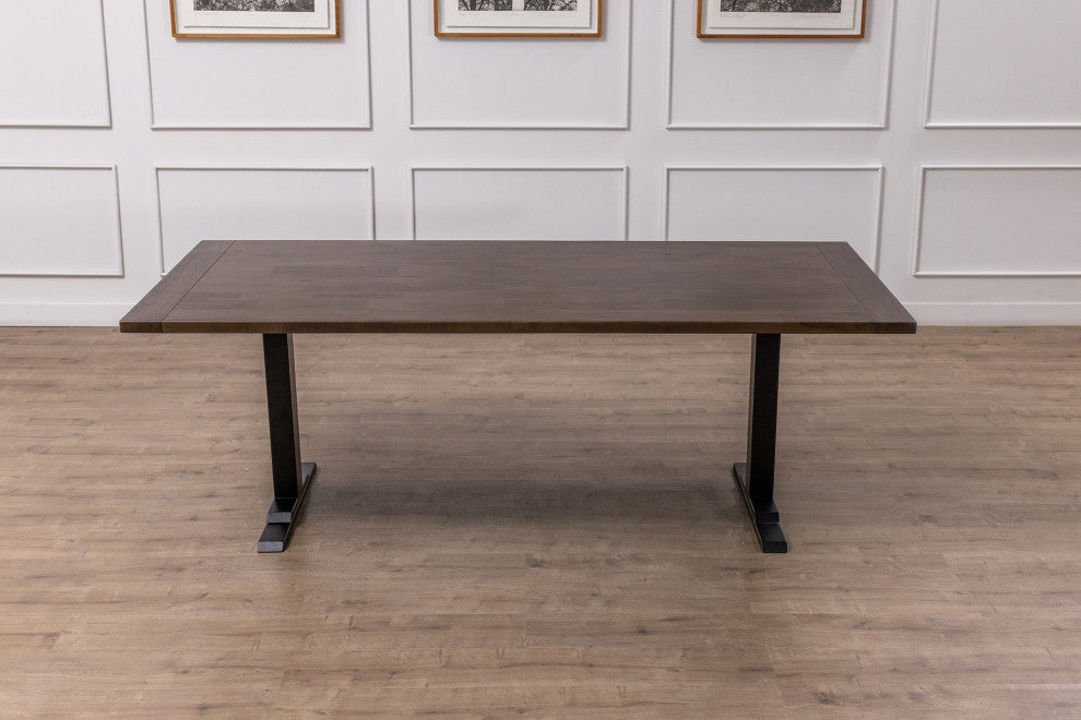 Handcrafted Nana Teak Solid Hardwood Dining Table, Natural, 72x38
