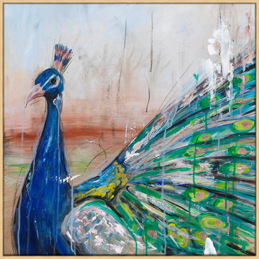 Peacock Study, Giclee Reproduction Artwork