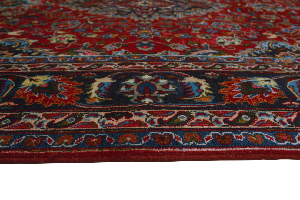Fine Vintage Distressed Adken Red Rug
