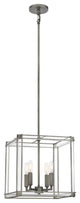 Minka-Lavery 3854-756, 4-Light Pendant, Langen Square, Antique Nickel/Painted