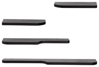 Dale Set of 4 Wall Mounted Shelves, Black