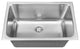 Stainless Steel Laundry Sink with Deep Basin, 24"?x18"?x10"?, Soft Satin