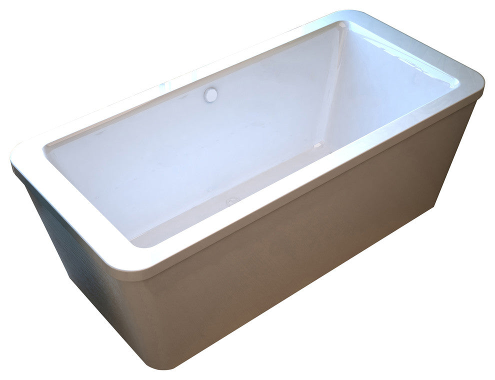 Atlantis Whirlpools Aquarius 34 x 67 Rectangular Freestanding Soaker Bathtub