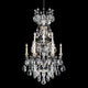 Renaissance 10-Light Chandelier in Black With Clear Heritage Crystal