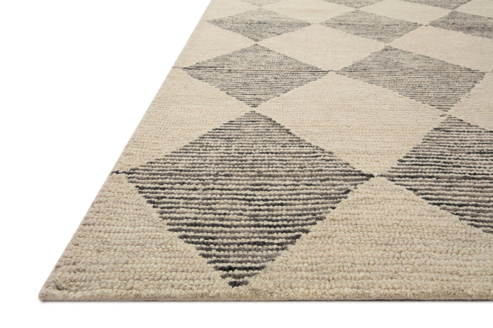 Chris Loves Julia x Loloi Francis Area Rug, Beige / Charcoal, 11'-6" X 15'