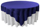 LA Linen Square Polyester Poplin Tablecloth, Royal, 90"x90"