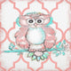 "Coral Owl" by Reesa Qualia Painting Print Wrapped Canvas, 24x24
