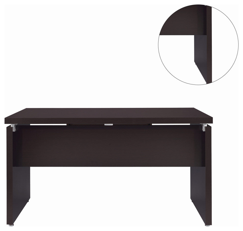Computer Desk with Keyboard Drawer, Cappuccino