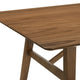 Channell 5-Piece Walnut Wood Dining Table Set With Charcoal Fabric, Charcoal, 7 Piece