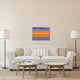 "Blue And Orange Abstract Theme 4" Fine Art Print