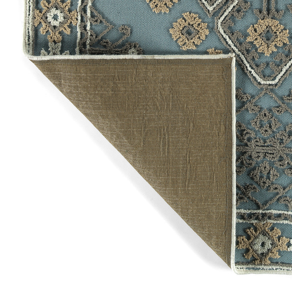 Warwick Collection denim 8'' x 10'' Rectangle Indoor Area Rug