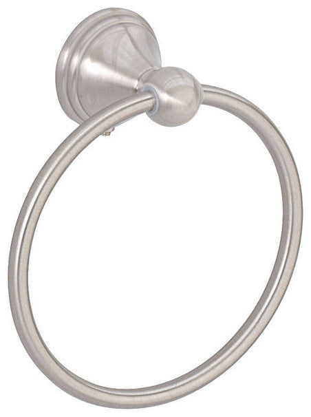 Florentine Series Bathroom Collection, Satin Nickel, Towel Ring