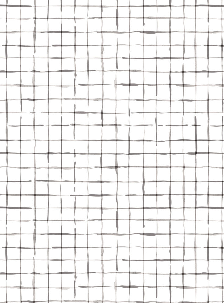 Crosshatch Peel and Stick Vinyl Wallpaper, Gray, 24"x108"