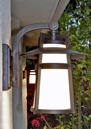 Maxim Lighting Calistoga 1-Light Outdoor Wall Lantern in Adobe - 3532SWAE