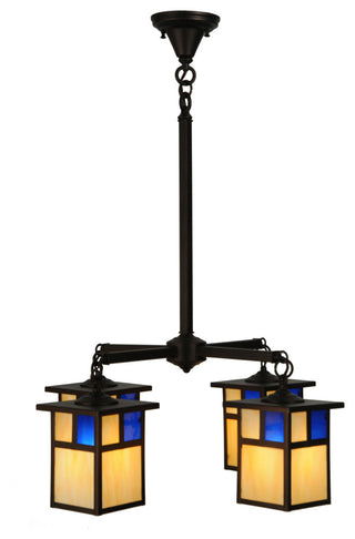 25W Hyde Park T Mission 4 LT Chandelier