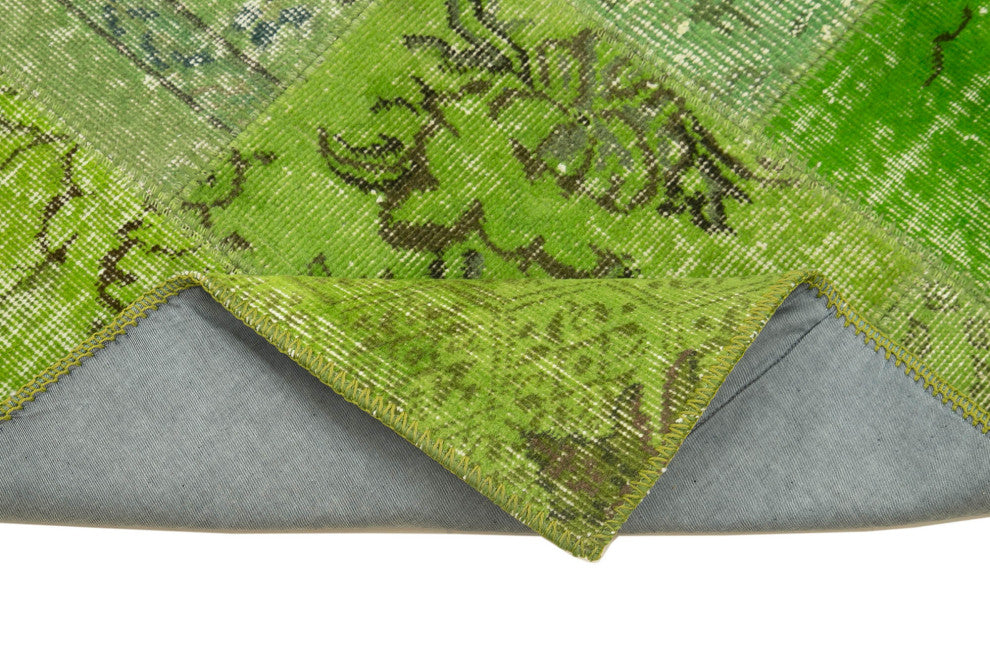 Rug N Carpet - Hand-Knotted Turkish 2' 10" x 9' 10" Vintage Patchwork Runner Rug