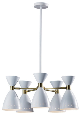 Oscar 5-Head Pendant, White