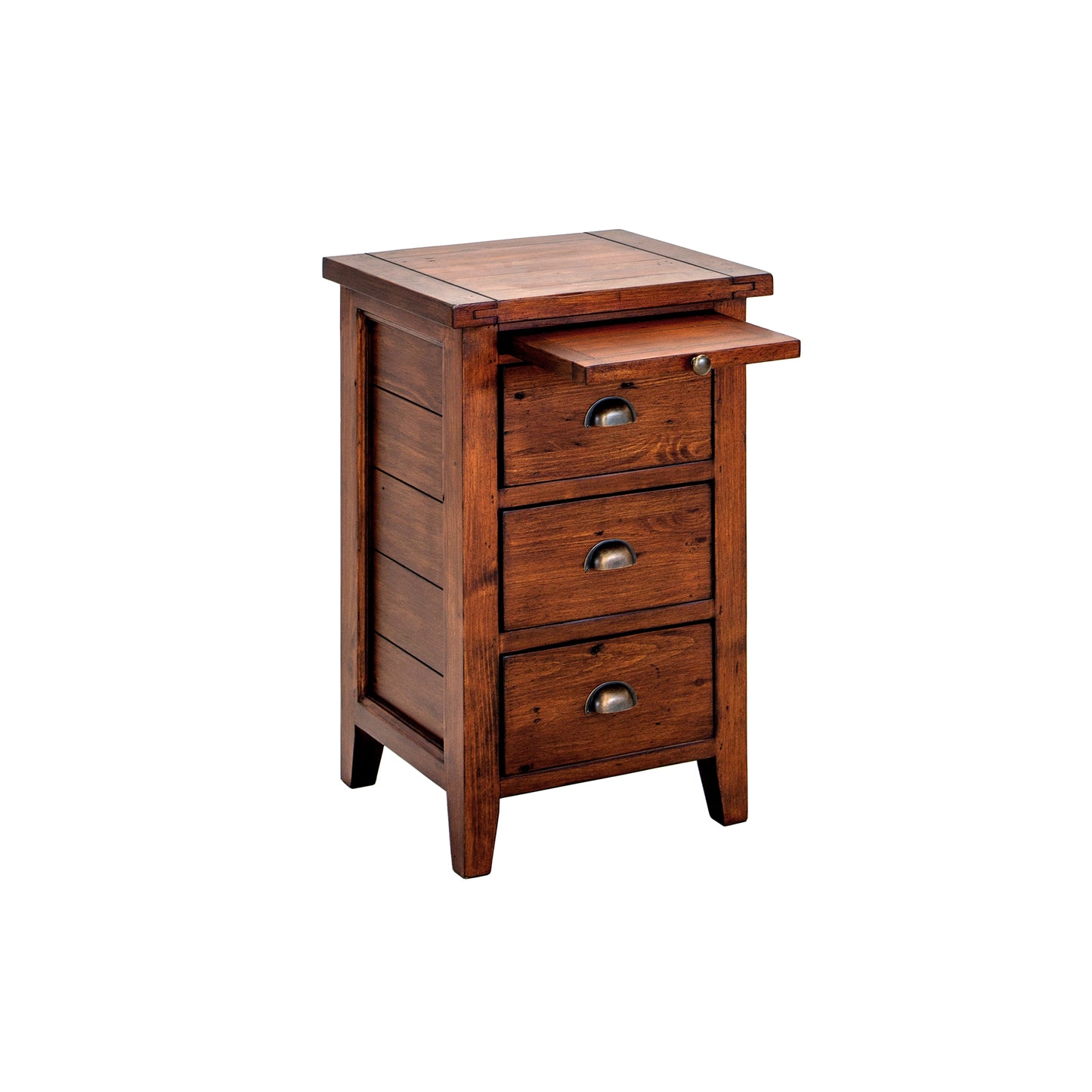 Irish Coast 3-Drawer Nightstand, Brown