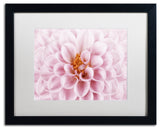 Cora Niele 'Pink Dahlia' Matted Framed Art