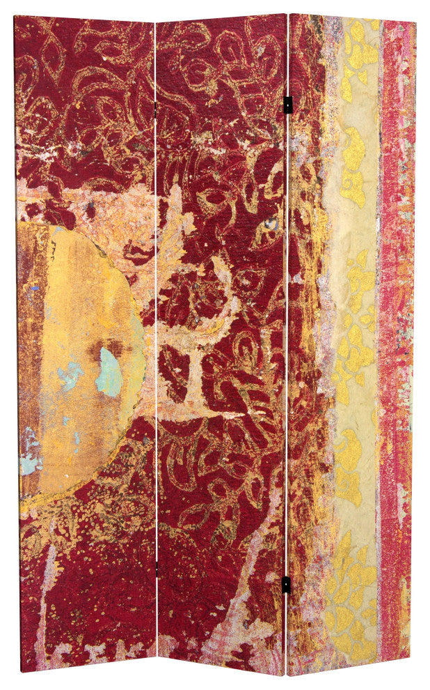 6' Tall Fire Dancer Canvas Room Divider