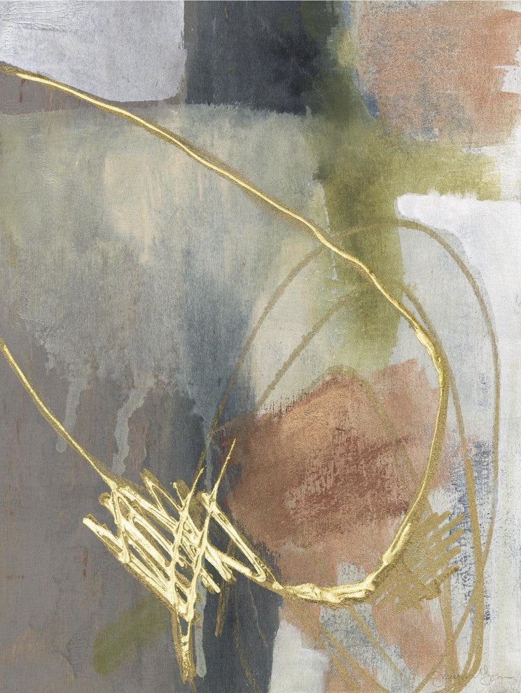 "Burnished Loops II" Fine Art Giant Canvas print 72"x54"