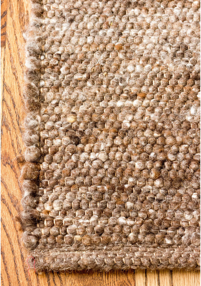 Casual Wool Rug Tabacco Brown 4' X 6' Elements BERB-01