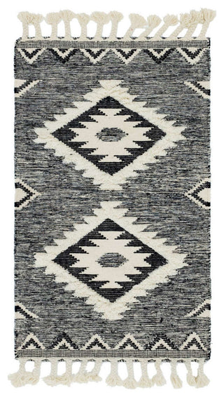 Unique Loom Ivory Mesa Area Rug, Charcoal, 3'3x5', Rectangular