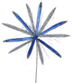 24" Blue Papyrus, 20" Flower 3/Bag