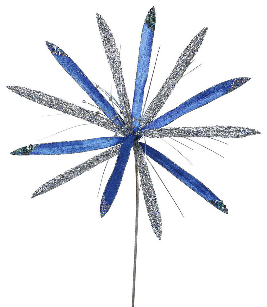 24" Blue Papyrus, 20" Flower 3/Bag