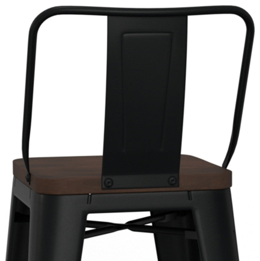 Rayne 24 inch Metal / Wood Counter Height Stool (Set of 4)