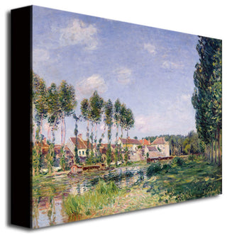 'Banks of the Loing Moret' Canvas Art by Alfred Sisley
