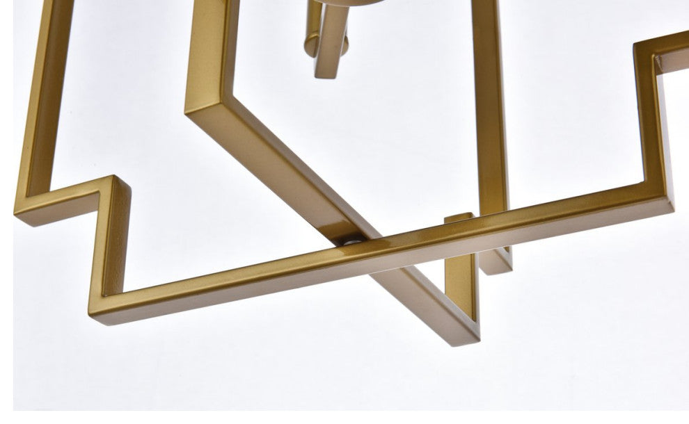 Robin 4-Light Pendant, Brass