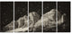 High Peaks of Dolomites Italian Alps, Landscape Canvas Print, 60"x28", 5 Panels