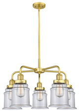 Innovations Canton 5 24" Chandelier Satin Gold