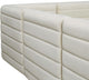 Quincy Velvet Upholstered 2-Piece Modular Sofa, Cream
