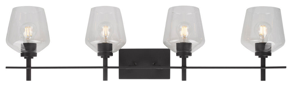 4-Light Bath Lighting, Black