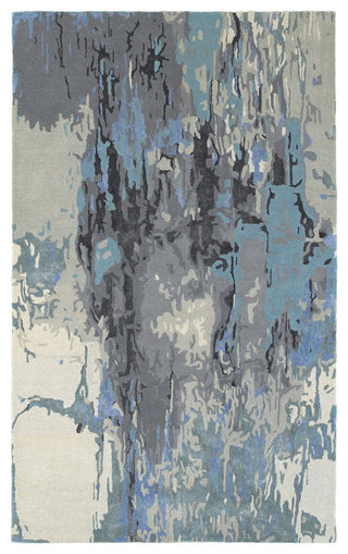 Oriental Weavers Galaxy Collection Blue/ Grey Abstract Indoor Area Rug 3'6"X5'6"