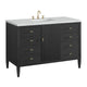 Myrrin 48" Vanity, Carbon Oak, 3 CM Ethereal Noctis Top