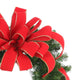 22" Wreath With A Red Bow.