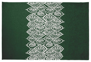 Cowry Stack Rug, Green, 2'x3'